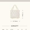 BABEYOND Women Pearl Clutch Purse - Bucket Beaded Bridal Evening Bag Formal Reticulated Bag with Inner Bag for Party Wedding