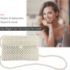 Pearl Purse for Women,Beaded Purse Pearl Bag,Pearl Clutch Purse for Women Party