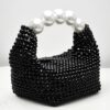 SELENA Pearl Clutch Handbag Women's Glittering Dinner Purse Party Wedding Prom Evening Bags