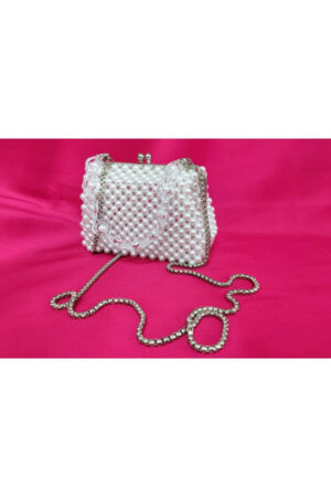 Evening, Bridal, Night and Daily Pearl Clutch Bag