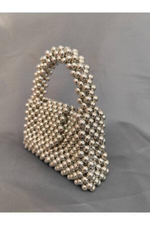 Metal Silver Beaded Bag: A Touch of Elegance to Your Style