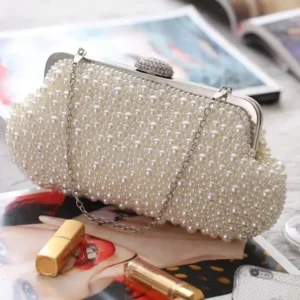 Women’s Pearl Beaded Evening Bag